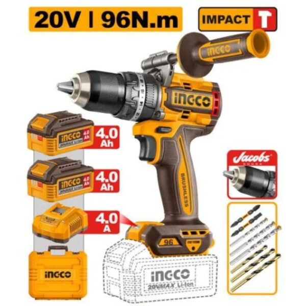 20V 96Nm Brushless Impact Drill