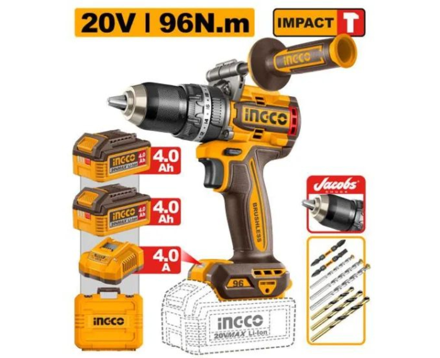 Untitled Project (2) 20V 96Nm Brushless Impact Drill - Image 1