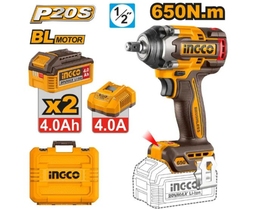 Untitled Project (9) 20V 650Nm Cordless Impact Wrench - Image 1