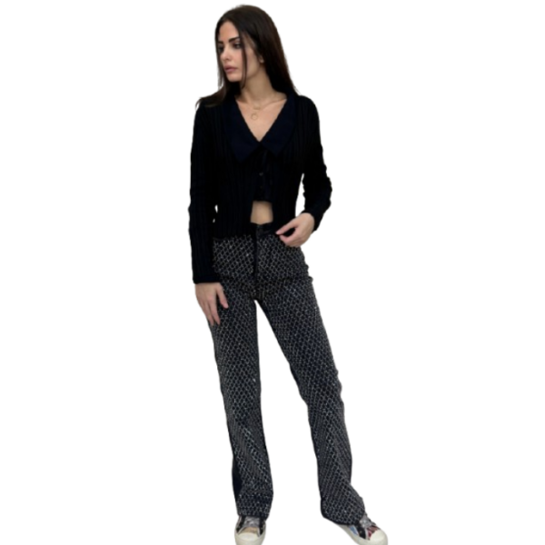 Black Glitz Jeans