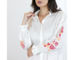 Embroidered Poet Blouse - Image 