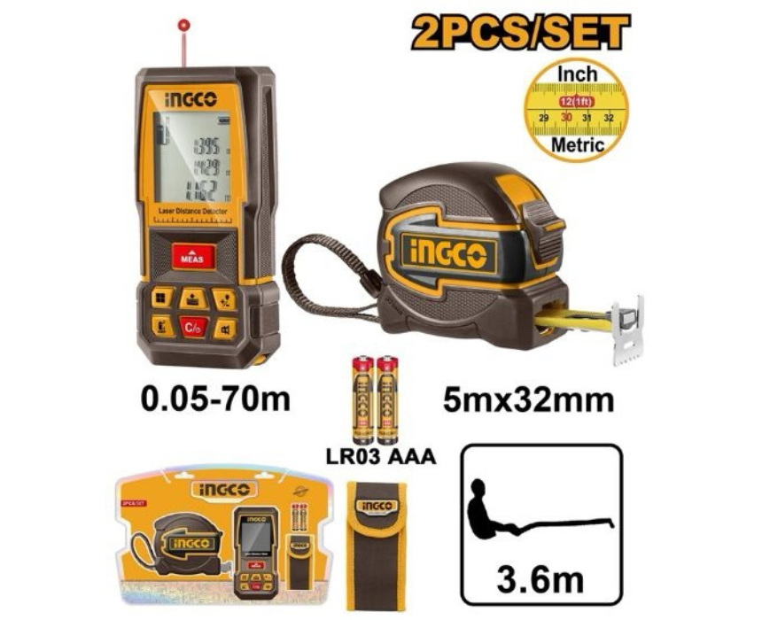 Untitled design (14) Laser Distance Measure Kit INGCO - Image 1