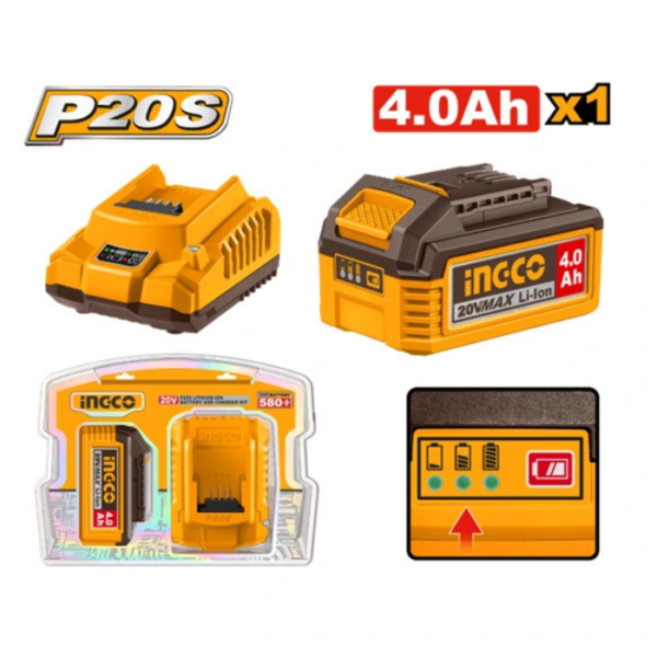 Cordless Battery Charger Kit INGCO
