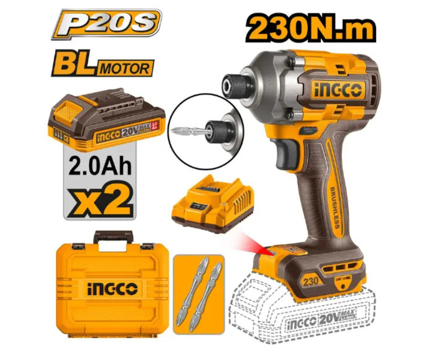 Untitled design (18) Cordless Impact Driver Kit INGCO - Image 1