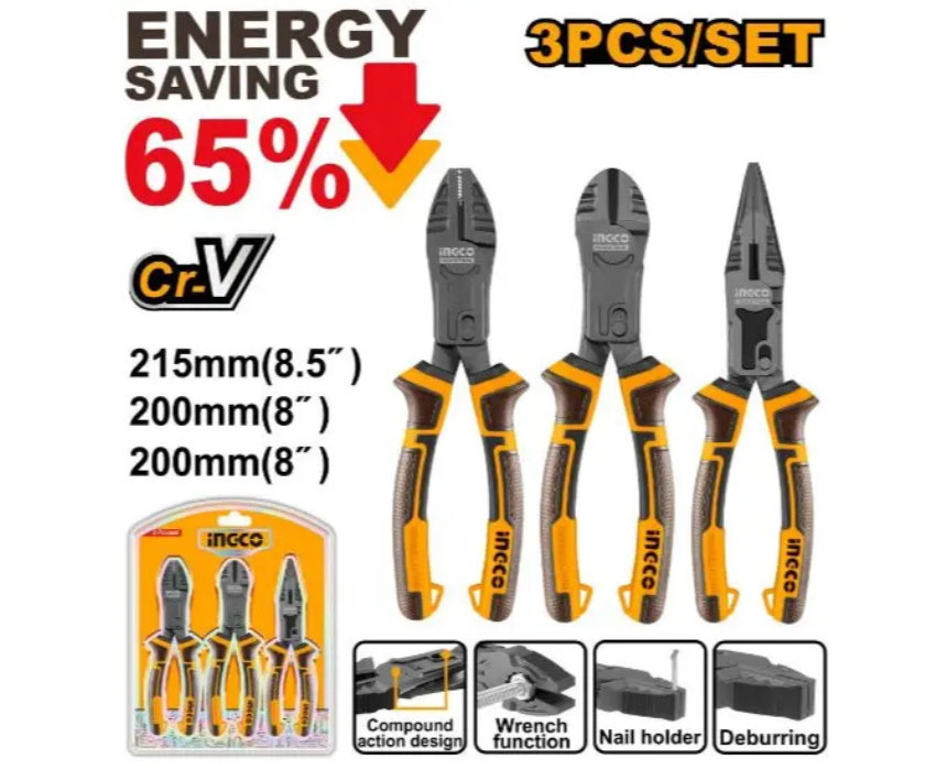 Untitled design (32) Compound Pliers Set INGCO - Image 1