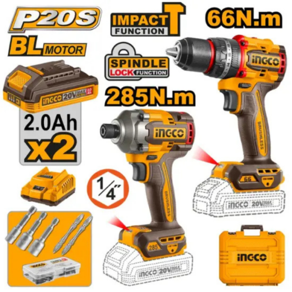 Cordless Impact Drill Brushless INGCO