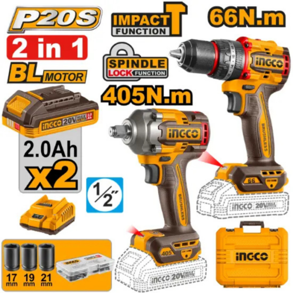 Cordless Power Tool Combo INGCO
