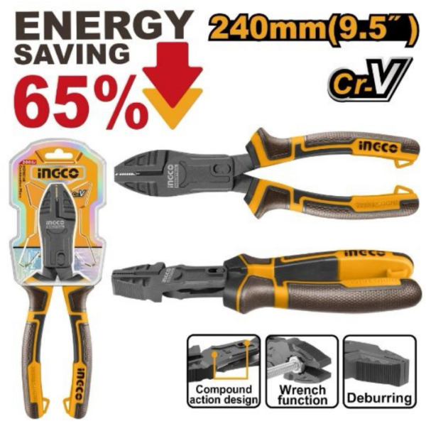 Combination Pliers Compound Action INGCO