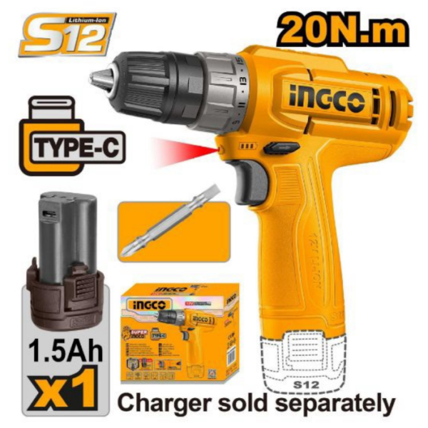 Cordless Drill Compact Power INGCO