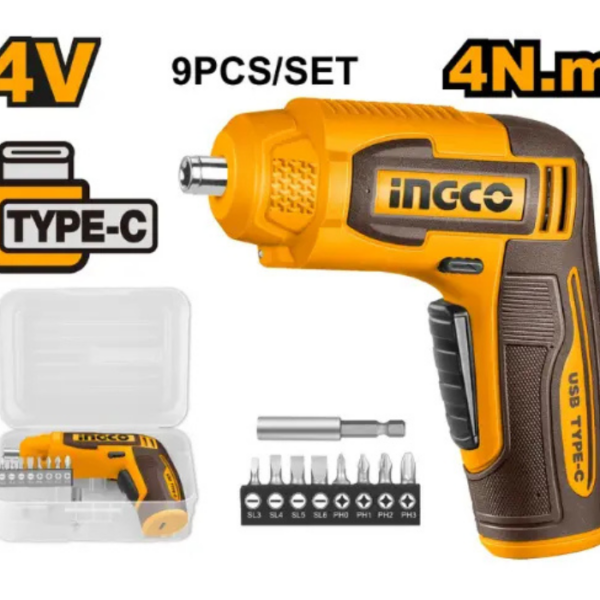 Cordless Battery Screwdriver USB INGCO