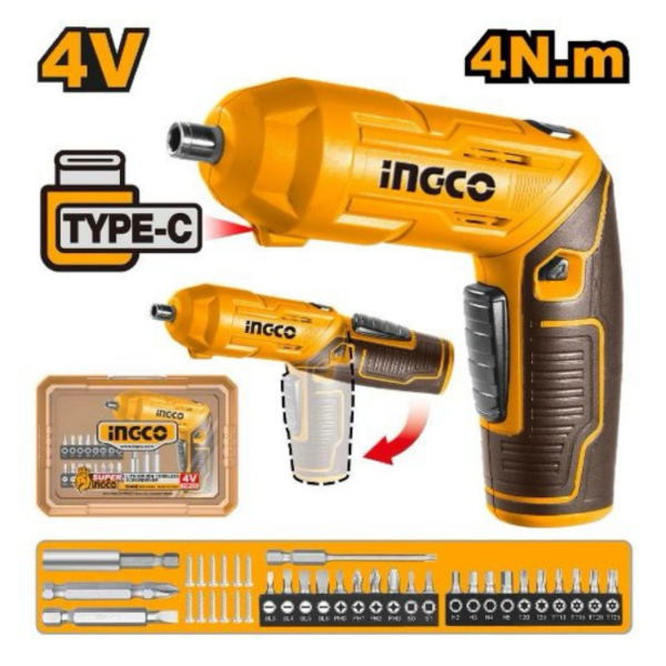 Cordless Screwdriver Flexible Handle INGCO