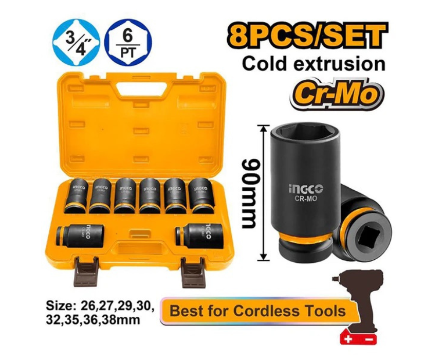 Untitled design (44) Deep Impact Socket Set INGCO - Image 1