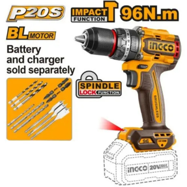 Brushless Impact Drill INGCO