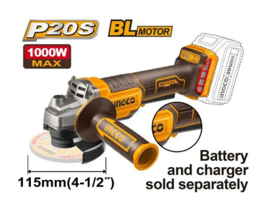 Untitled design (50) Cordless Angle Grinder INGCO - Image 1