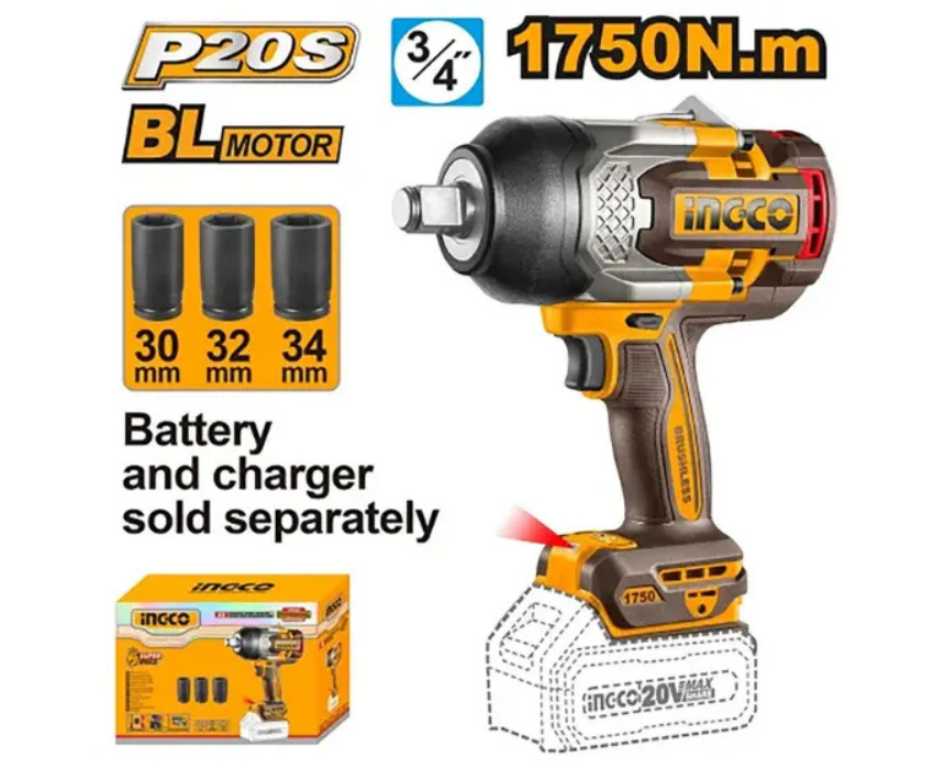 Untitled design (51) Cordless Impact Wrench INGCO - Image 1