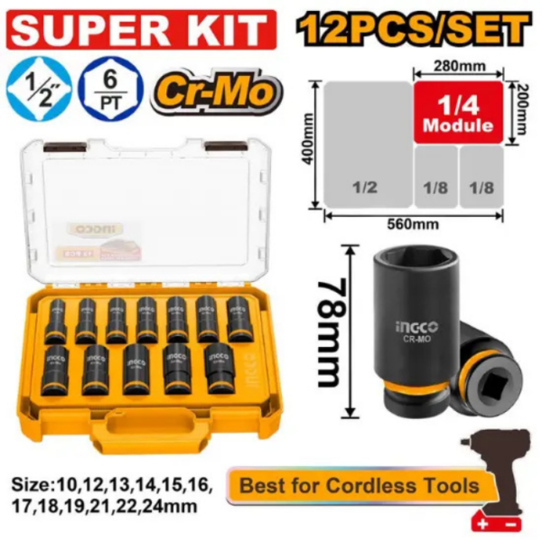 Deep Impact Socket Set INGCO