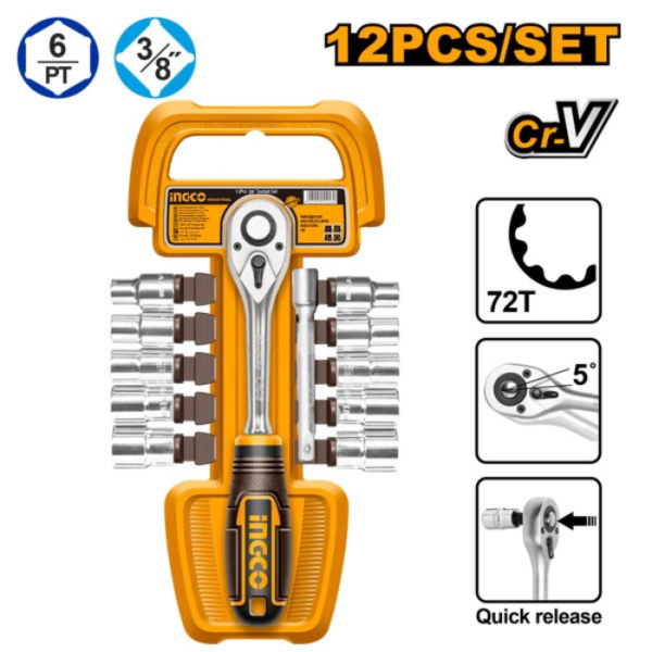 Socket Wrench Set Ratchet INGCO