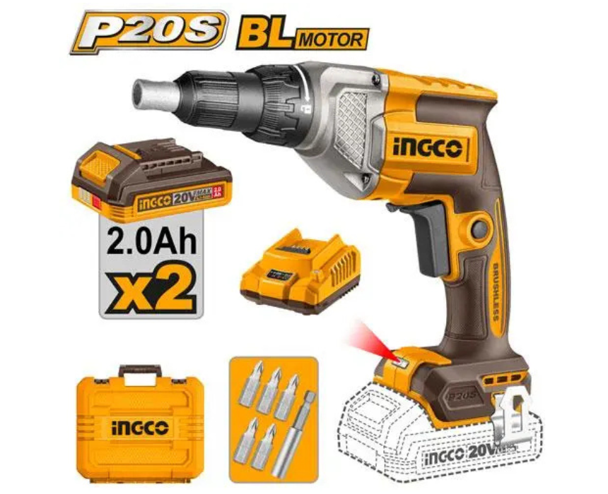 Untitled design (68) Cordless Drywall Screwdriver INGCO - Image 1