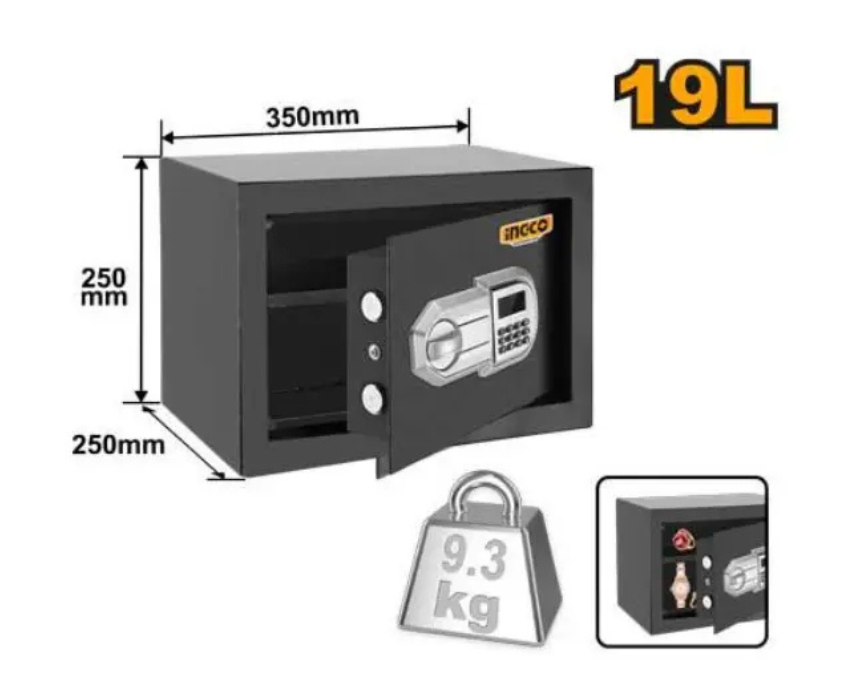 Untitled design (83) Electronic Safe Box INGCO - Image 1