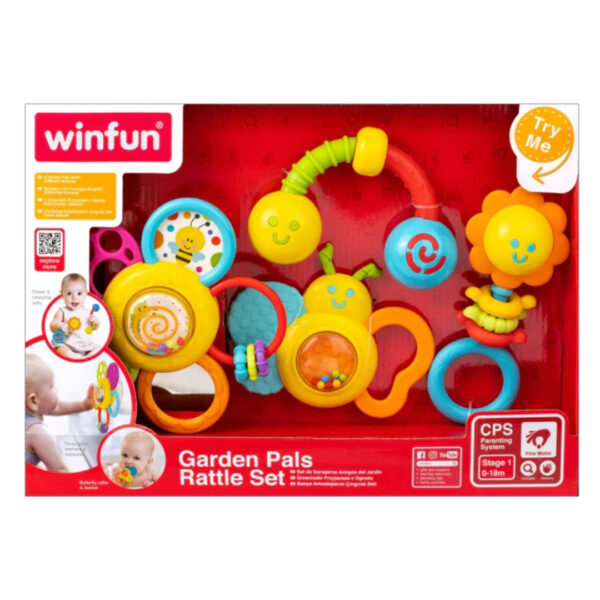 WinFun Spinning Daisy Rattle ’N Teether