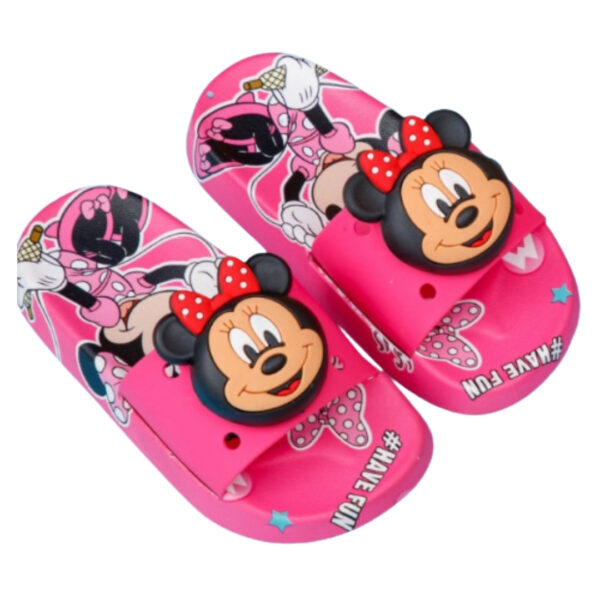 Minnie Mouse Pink Slippers (Assorted Sizes 31-35)