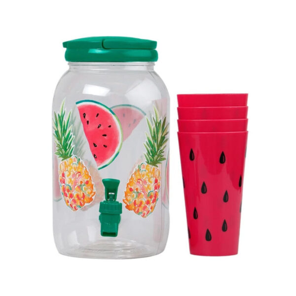 38L Pineapple Design Water Bucket Set