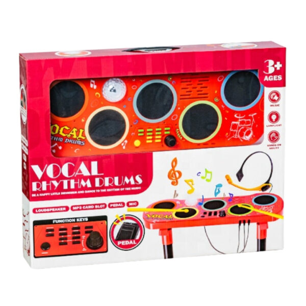 Electronic Drum Set with Mic & Pedal
