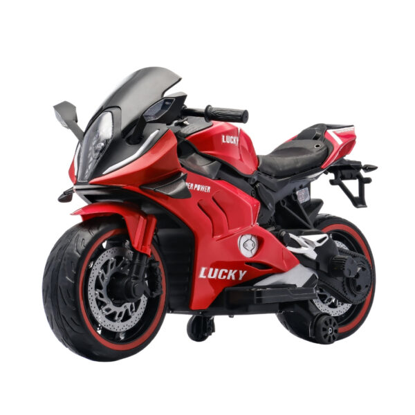 Rechargeable Red Ride-On Motorcycle