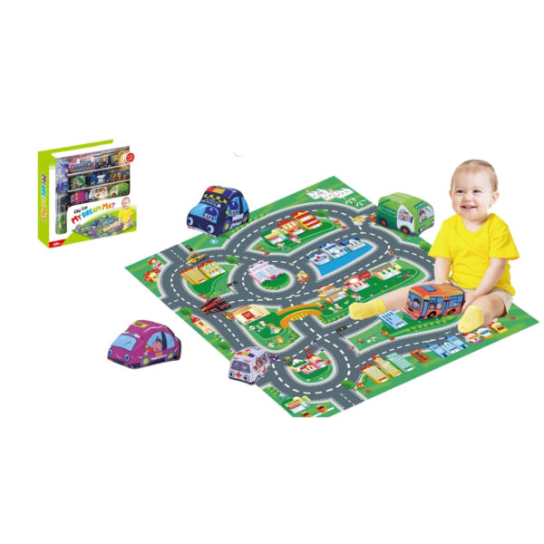 Dream Mat City Activity Playmat with Toy Cars