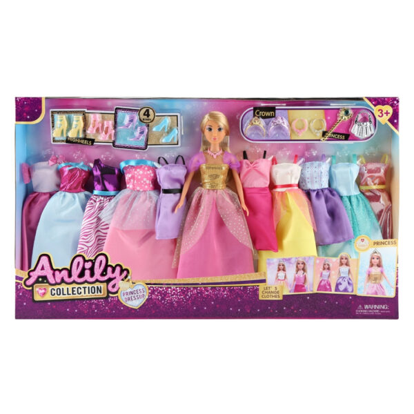 Anlily Princess Dress Up Doll Set