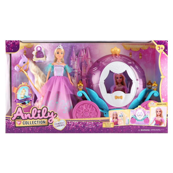 Anlily Princess Carriage Playset