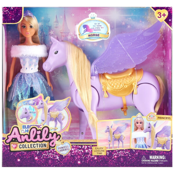 Anlily Princess Doll with Horse Set