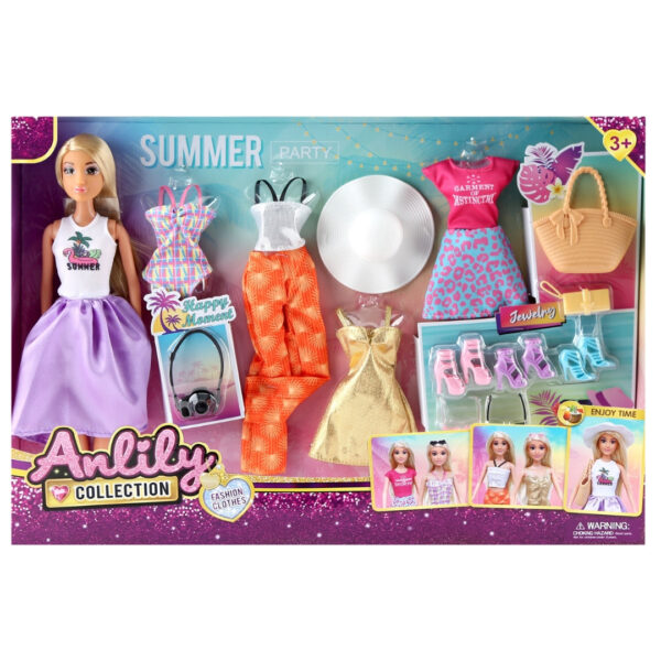 Anlily Summer Party Fashion Doll Set
