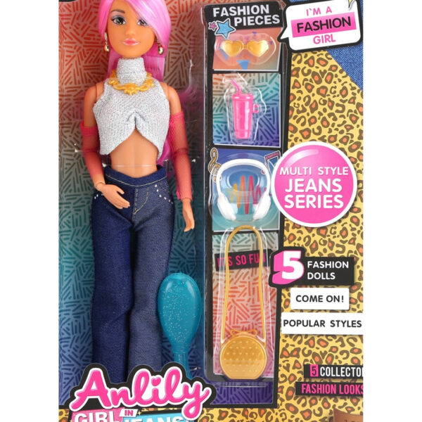 Anlily Girl in Jeans Fashion Doll