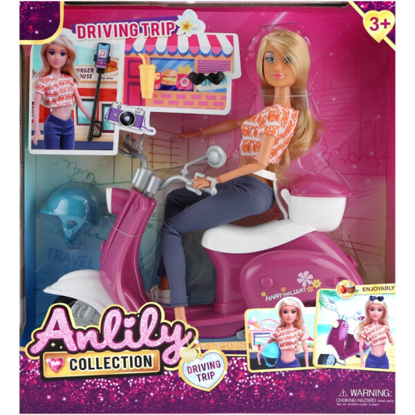 Anlily Driving Trip Fashion Doll Set