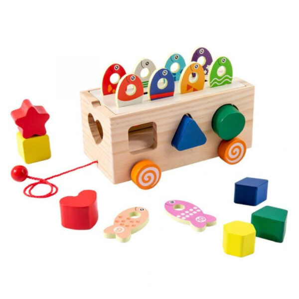 Wooden Pull-Along Shape Sorter