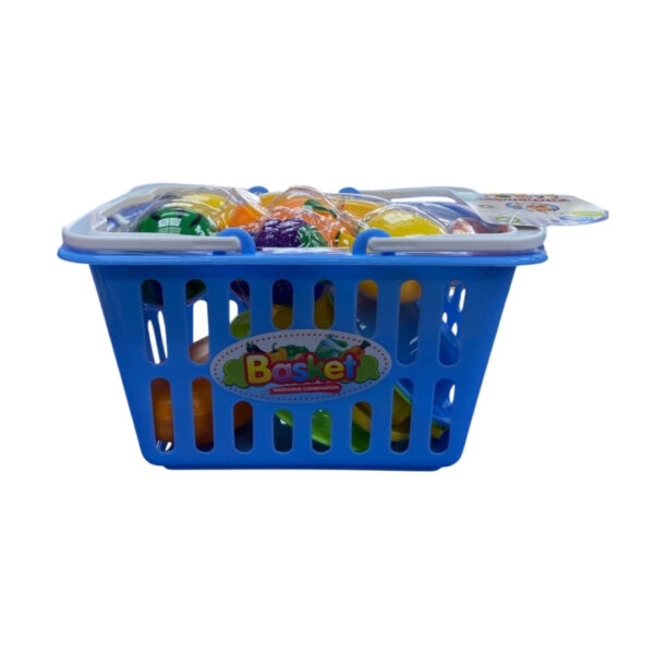 Fruit Cutting Toy Set with Basket