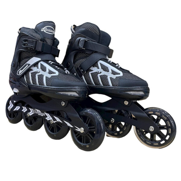 Black & Silver Roller Skates (42-45)