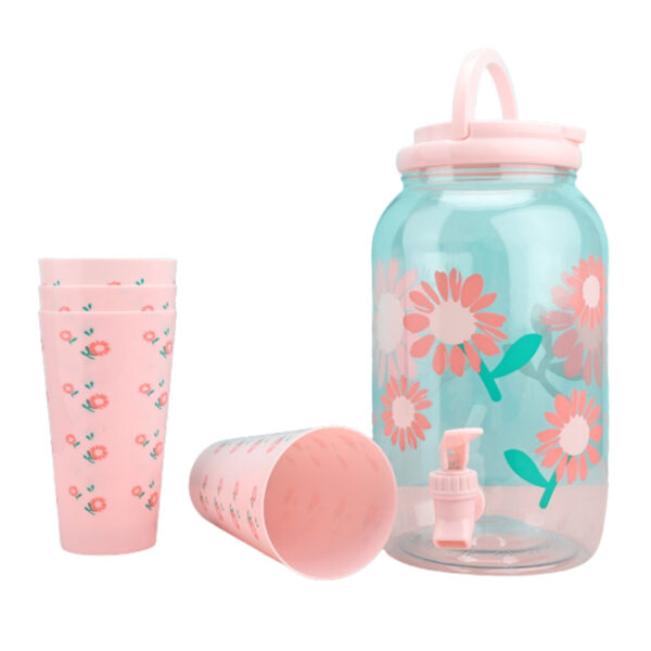 Flower Cold Water Bucket Set