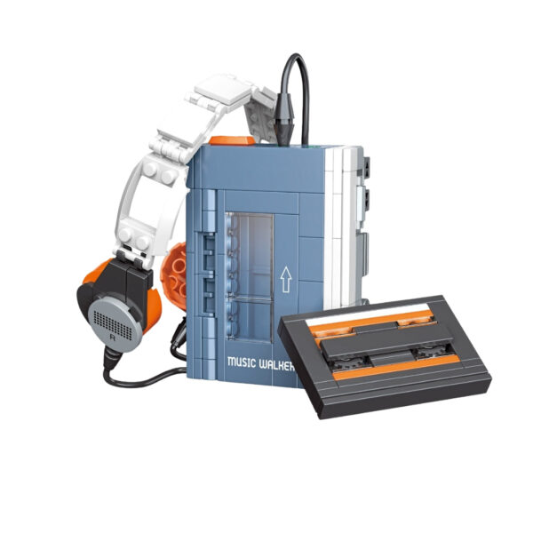 Retro Cassette Player Block Set