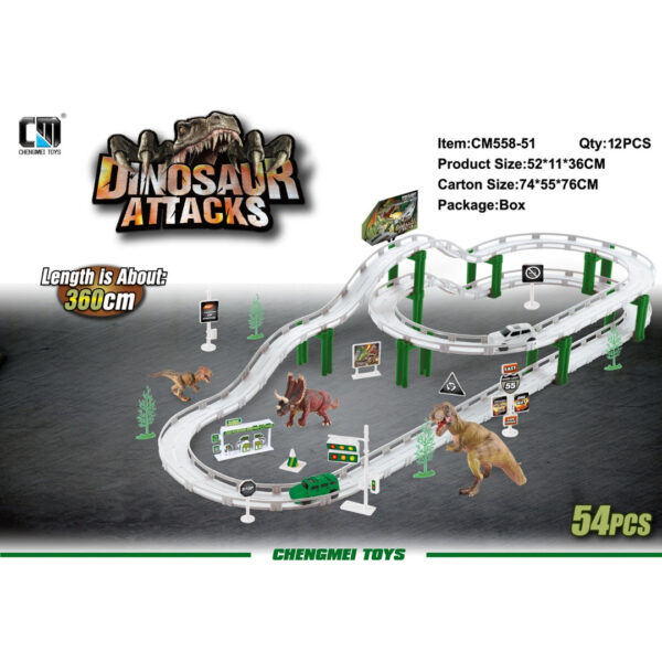 Dinosaur Attacks Track Set