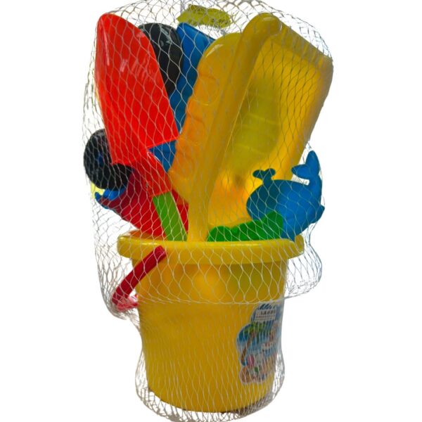 Yellow Bucket Beach Toy Set