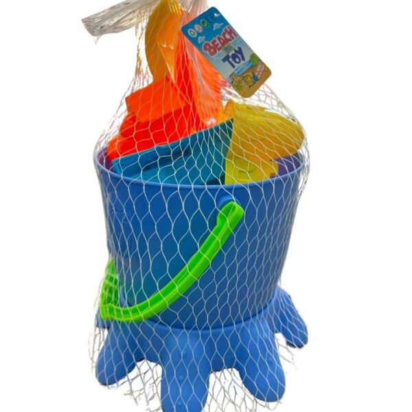 Octopus Beach Bucket Toy Set
