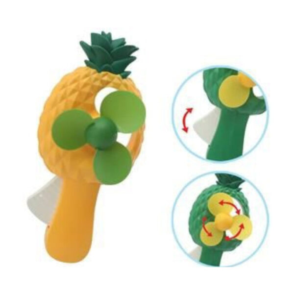 Pineapple Handheld Manual Fan (Assorted)