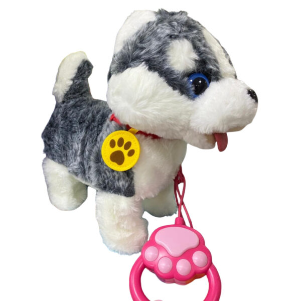 Interactive Husky Plush Toy