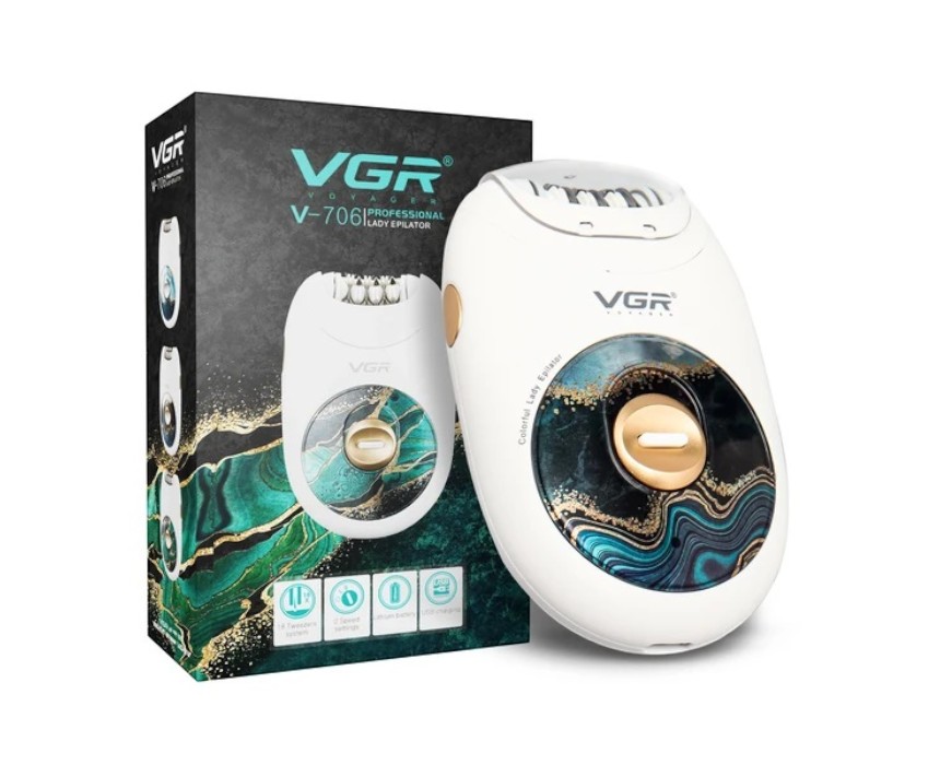 VGR-706 Lady Epilator (1) VGR Lady Rechargeable Epilator - Image 1