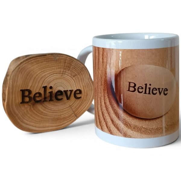 Believe Mug Coaster Set