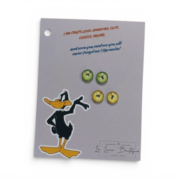 Duck Cartoon Earring Set