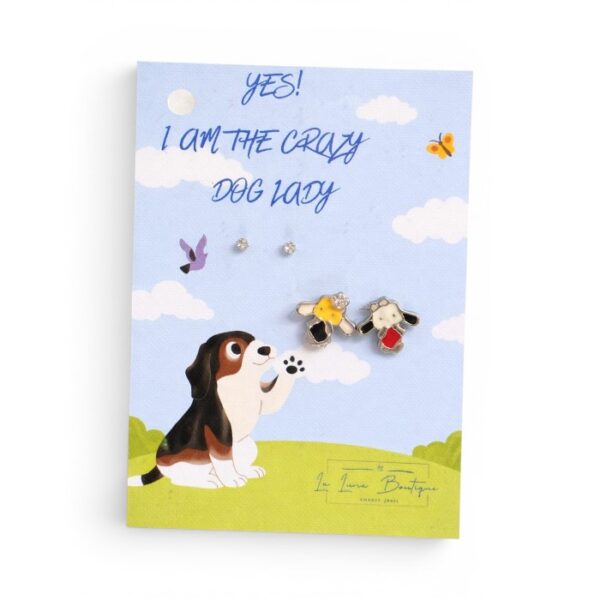 Dog Cartoon Earring Set