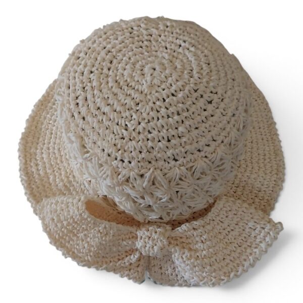 Off-white Raffia Bow Hat